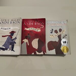 Book Set - 3 paperback Ashes, Chains, Forge Laurie Halse Anderson